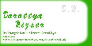 dorottya mizser business card